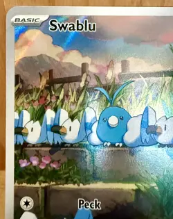 Swablu 213/182 SV04: Paradox Rift Illustration Rare Full Art Holo Pokemon TCG - Image 2