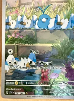 Swablu 213/182 SV04: Paradox Rift Illustration Rare Full Art Holo Pokemon TCG - Image 3