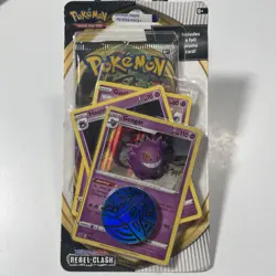 Pokemon Sword & Shield Rebel Clash BONUS Blister Pack Gengar Promo NEW SEALED - Image 1