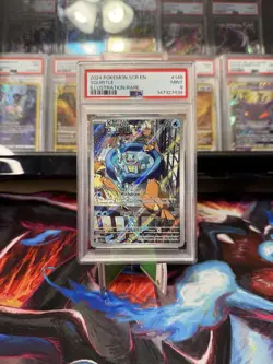 Pokemon Squirtle 148/142 Sv07: Stellar Crown Illustration Rare Holo PSA 9 - Image 1