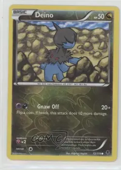 Deino Reverse Foil Pokemon XY Phantom Forces #72 READ - Image 1