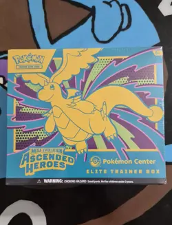 SEALED POKEMON CENTER ELITE TRAINER BOX ASCENDED HEROES W/ PROTECTIVE CASE - Image 2
