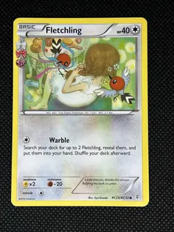 Pokemon Fletchling Common Regular RC25/RC32 Generations Radiant Collection Basi… - Image 1