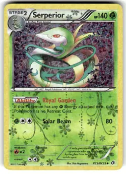 Pokemon TCG Serperior RC3/RC25 Legendary Treasures: Radiant Collection LP - Image 1