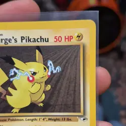 Pokemon Lt. Surge's Pikachu Common Regular Gym Heroes 81/132 2000 HP 50 - Image 3