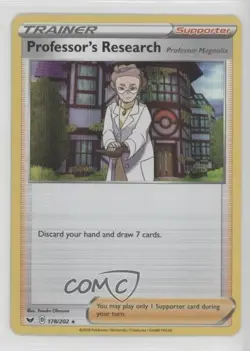 Professor's Research Holo Pokemon Sword & Shield #178 - Image 1