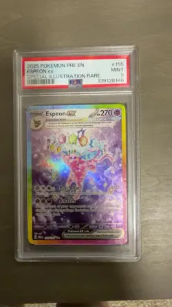 Pokemon Espeon ex Prismatic Evolutions Special Illustration Rare 155/131 PSA 9 - Image 1