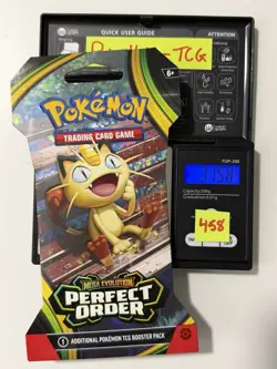 (HEAVY)🔥 31.58g Pokemon Perfect Order Sleeved Booster Pack Factory Sealed✅ - Image 1