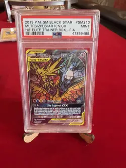 2019 POKEMON SM BLACK STAR PROMO PSA 9 #SM210 MLTRS/ZPDS/ARTCN - Image 1