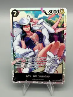 Ms. All Sunday OP14-084 SR Parallel The Azure Sea’s Seven OP-14 NM One Piece TCG - Image 1