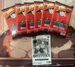 One Piece TCG OP13 Carrying On His Will 6X Booster Pack + 1 Tournament Pack - Image 1