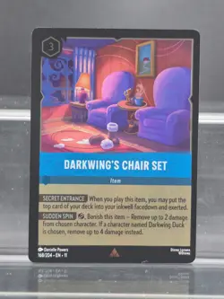 Disney Lorcana Darkwing's Chair Set 168/204 Winterspell Rare Foil - Image 1