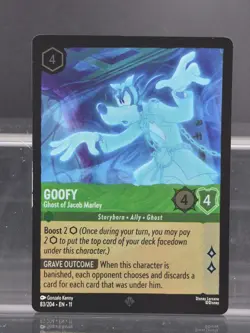 Disney Lorcana Goofy - Ghost of Jacob Marley 83/204 Winterspell Super Rare Foil - Image 1