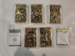 Lot of Five 1999 Burger King 23k Gold Plated Pokemon Cards (No Balls) - Image 1