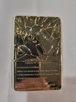 Lot of Five 1999 Burger King 23k Gold Plated Pokemon Cards (No Balls) - Image 5