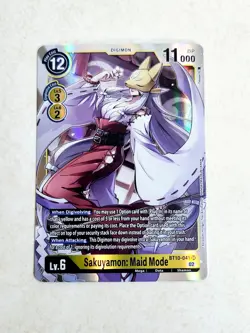 Sakuyamon: Maid Mode BT10-041 Xros Encounter (SR) Digimon Card - Image 2
