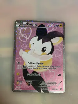 Pokemon Emolga RC23/RC25 Legendary Treasures Full Art Radiant Collection Card - Image 1