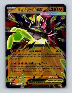 Mega Zygarde ex 047 2026 Pokemon Perfect Order Double Rare Card NM+ (a) - Image 1
