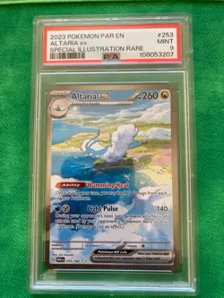 PSA 9 MINT Altaria Ex Special Illustration Rare Pokemon Paradox Rift 253/182 - Image 1