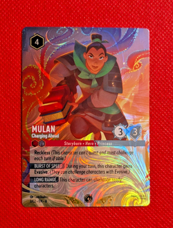 Disney Lorcana - MULAN Charging Ahead #3/C2 Promo Challenge Card - Image 1