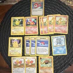 Pokemon TCG Base Set 15 Card Lot Wizards Pikachu Charmander Charmeleon Poliwhirl - Image 5