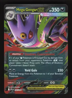 Mega Gengar EX 056/094 Pokemon Phantasmal Flames Holo Full Art Card - Image 1