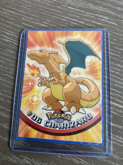 Topps Charizard 06 NON- Holo Blue Label TV Animation Pokemon Card LP - Image 1