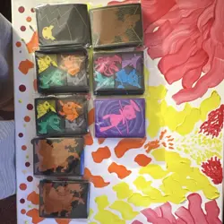Pokemon Premium Card Sleeves 8 Packs Multicolor Pikachu Eevee Espeon Umbreon - Image 1