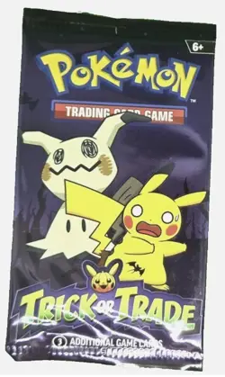1 Pokemon Trick Trade Halloween 2023 Card Pack Factory Sealed 3 card booster pk - Image 1