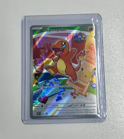Pokemon Charmander MEP Holo Full Art Stamped Card #038 First Partner Edition - Image 1