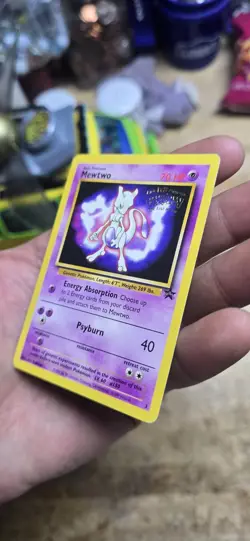 Mewtwo Pokemon Promo The First Movie Card #3 Kids WB Stamp - Image 5