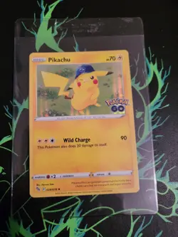 Pikachu 028/078 holo Pokemon GO Pokemon card - Image 1