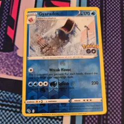 Gyarados 022/078 Pokemon GO (Reverse Holo Rare) Pokemon Card - Image 1
