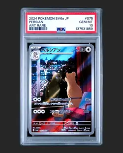 PSA 10 Persian Art Rare SV6a 075/064 Japanese Pokemon Card - Image 1