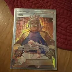 Pokemon TCG Hala 143/145 Guardians Rising Full Art Ultra Rare HOLO Trainer - Image 1