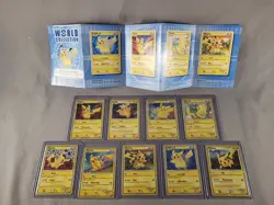 Pokemon Pikachu World Collection 2010 - Full Set of 9 Cards! - Read Description! - Image 1