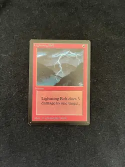 Magic the Gathering Beta Lightning Bolt NM - Image 1
