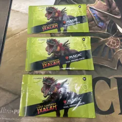 Lost Caverns of Ixalan FOIL PROMO BOOSTER PACK LOT OF 3 Magic MTG Factory Sealed - Image 1