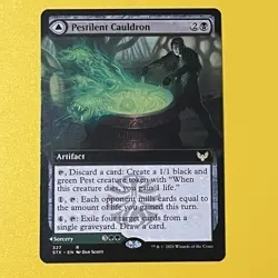 Pestilent Cauldron | Extended Art | R | 327 | Strixhaven: School Of Mages | MTG - Image 1