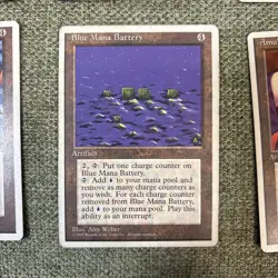 Lot Of 21 Magic The Gathering 4th Edition Artifacts Jesters Mask Blue Mana Batte - Image 4