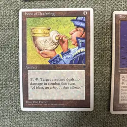 Lot Of 21 Magic The Gathering 4th Edition Artifacts Jesters Mask Blue Mana Batte - Image 5