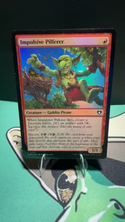 Impulsive Pilferer 234 Common Commander Masters Magic: The Gathering Foil MP - Image 1