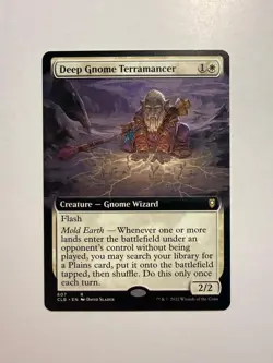 Deep Gnome Terramancer (Extended Art) 607 MTG Battle for Baldur's Gate - Image 1
