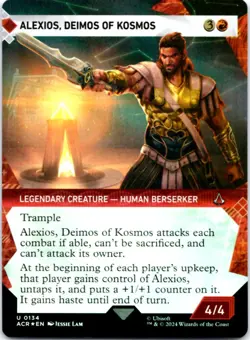 Alexios, Deimos of Kosmos (Showcase) (Foil) Assassin's Creed, 134 NM - Image 1