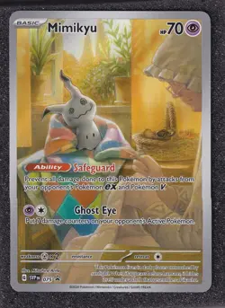 Mimikyu Promo SVP 075 Paldean Fates Illustration Rare Mint Pokemon TCG - Image 1