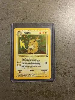 Pokemon Raichu Base Set Holo Jungle 14/62 - Image 1