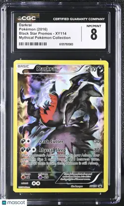 2016 Pokemon Black Star Promos Darkrai Mythical Pokemon Collection CGC 8 - Image 1