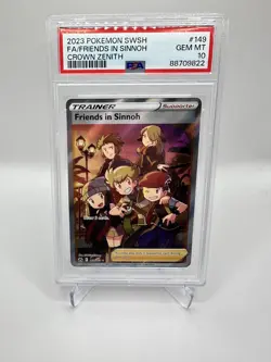 Friends in Sinnoh (Full Art) 149/159 Crown Zenith Holo Pokemon PSA 10 - Image 1