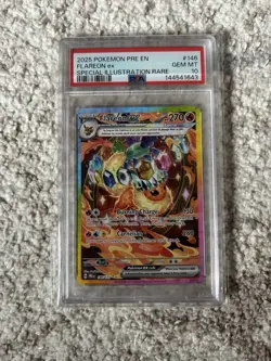 Pokemon Flareon ex 146/131 Prismatic Evolutions Special Illustration Rare PSA 10 - Image 1