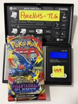 (HEAVY)🔥 22.44g Pokemon TCG Phantasmal Flames Booster Pack Factory Sealed✅ - Image 1